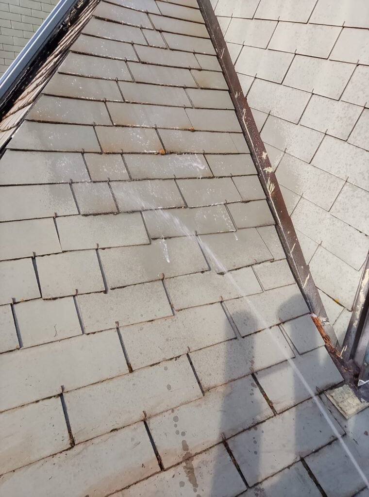 Une toiture impeccable au soleil après traitement